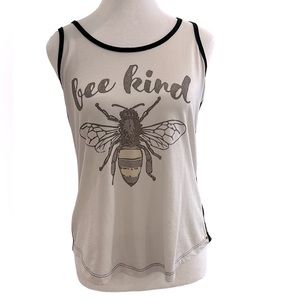 “Bee Kind” inspirational workout tank | large